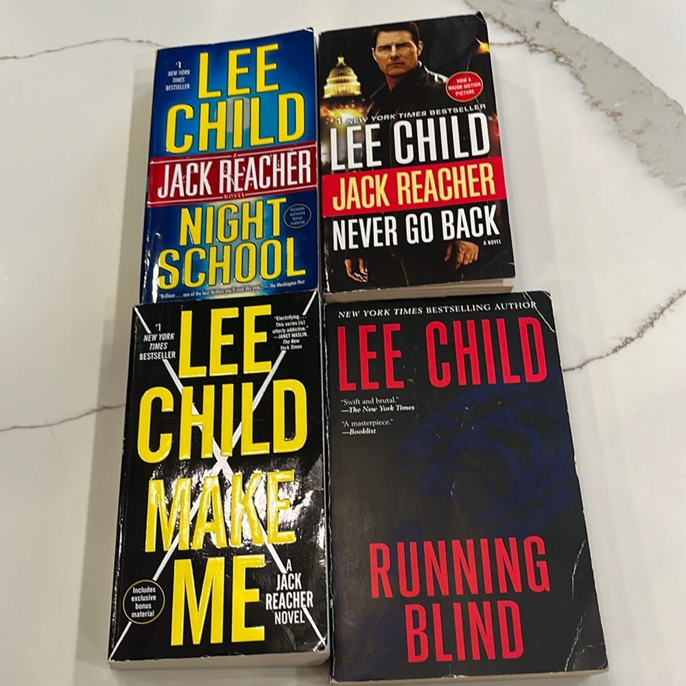 Best Seller Lee Child: Running Blind, Make Me, Night School & Never Go Back